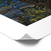 Sterrennacht door Vincent van Gogh Poster (Hoek)