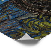 Sterrennacht door Vincent van Gogh Poster (Hoek)