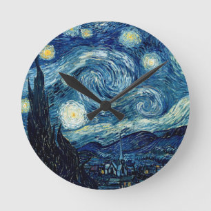 Sterrennacht door Vincent Van Gogh Ronde Klok