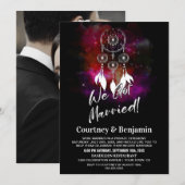 Sterrennacht Droomvanger Trouwreceptie Foto Kaart (Voorkant / Achterkant)