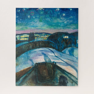 Sterrennacht Edvard Munch Fotoprint Legpuzzel