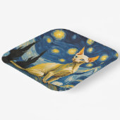 Sterrennacht Elf Sphynx Kattenviering Papieren Bordje (Gebogen)