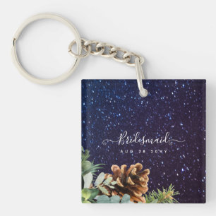 Sterrennacht Eucalyptus Blauwe Distel WinterHuweli Sleutelhanger