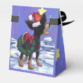 Sterrennacht Festive Chihuhua in Santa Hat Bedankdoosjes (Achterkant)