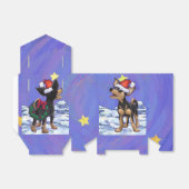 Sterrennacht Festive Chihuhua in Santa Hat Bedankdoosjes (Uitgevouwen)