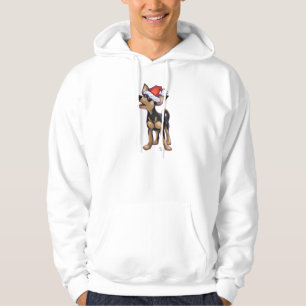 Sterrennacht Festive Chihuhua in Santa Hat Hoodie
