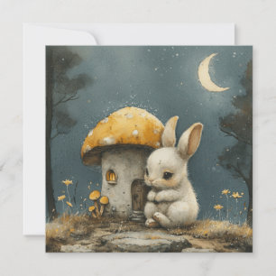 Sterrennacht Geheimen: Bunnies Dream ❄️Digital Feestdagenkaart