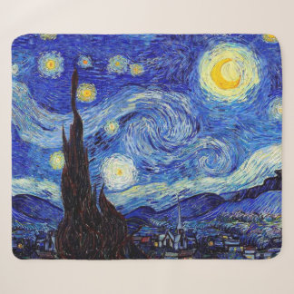Sterrennacht Geïnspireerd van Gogh Sherpa Blanket Deken