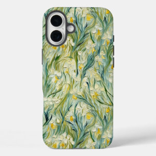 Sterrennacht-geïnspireerde Floral Paint Textured-s iPhone 16 Plus Hoesje