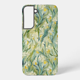 Sterrennacht-geïnspireerde Floral Paint Textured-s Samsung Galaxy Hoesje