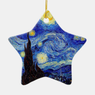 Sterrennacht Geïnspireerde Van Gogh Klassieke Prod Keramisch Ornament
