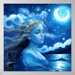 Sterrennacht 🌌 - Grieks Godin Fantasie Poster #11