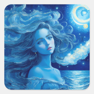 Sterrennacht 🌌 - Grieks Godin Fantasy Sticker #9