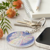 Sterrennacht Guardian Angel Custom Sleutelhanger (Voorkant Rechts)