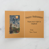 Sterrennacht Halloween Kaart (Binnen)