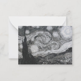 Sterrennacht I Vincent van Gogh Bladwijzer Notitiekaartje