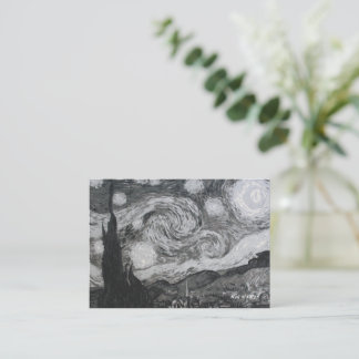 Sterrennacht I Vincent van Gogh Bladwijzer Notitiekaartje
