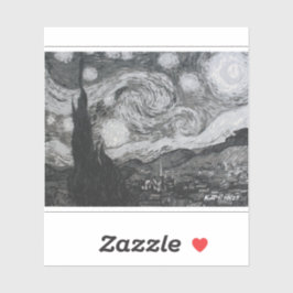 Sterrennacht I Vincent van Gogh Sticker