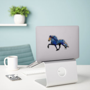 Sterrennacht IJslands paard Sticker