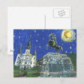 Sterrennacht Jackson Square Briefkaart (Voorkant / Achterkant)