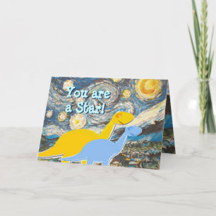 Sterrennacht Je bent een Star Dinosaurs Kaart