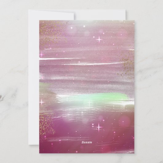 Sterrennacht Joy to World 3 Foto Collage Red Feestdagenkaart (Achterkant)