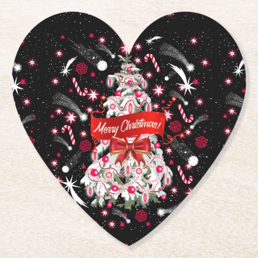 Sterrennacht Kartonnen Onderzetters (Voorkant)