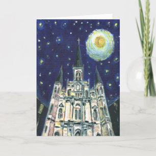 Sterrennacht kathedraal kaart