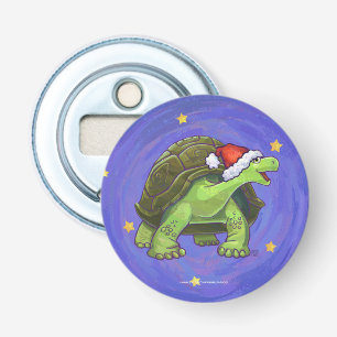 Sterrennacht Kerstmis Button Flesopener