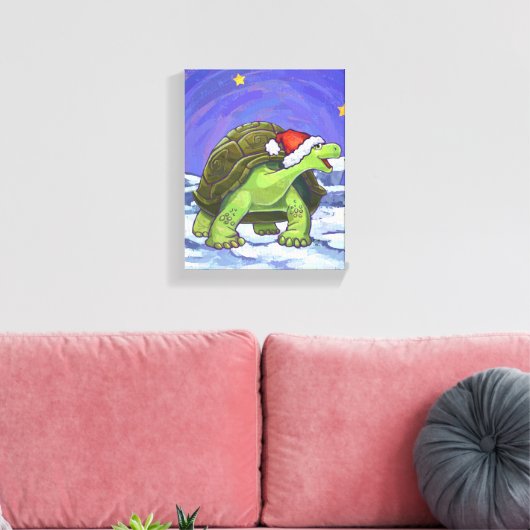 Sterrennacht Kerstmis Canvas Afdruk (Insitu (Woonkamer))