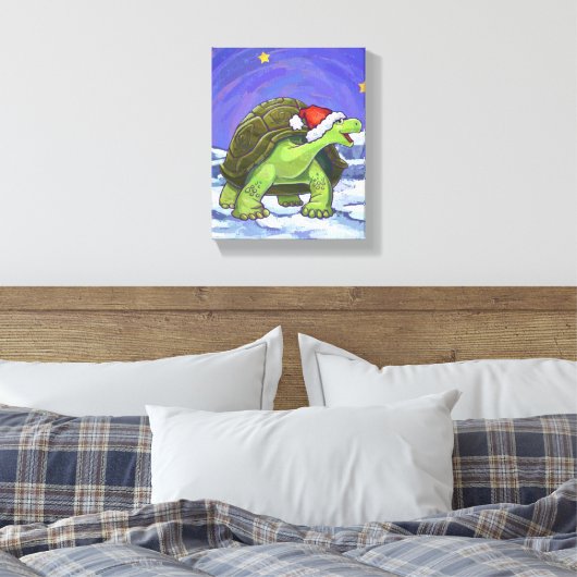 Sterrennacht Kerstmis Canvas Afdruk (Insitu (Slaapkamer))