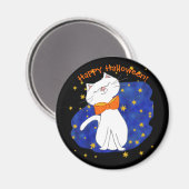 Sterrennacht Kitty Cat Halloween Magneet (Voorkant / Achterkant)