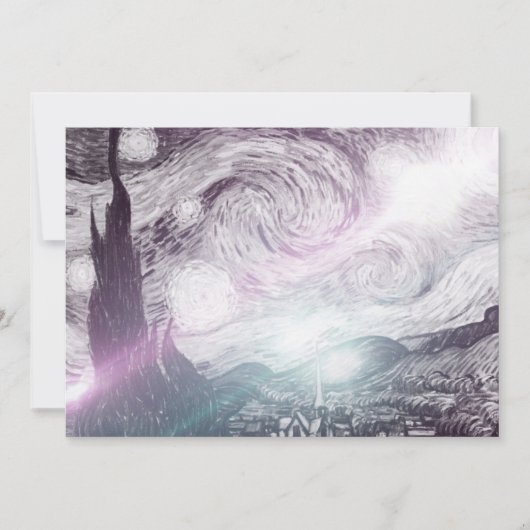 Sterrennacht Lichtjes Kaart (Voorkant)