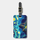 Sterrennacht Machu Picchu Peru Bagagelabel (Voorkant verticaal)