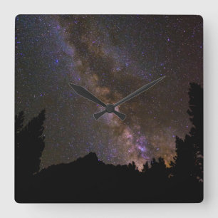 Sterrennacht Melkweg, Californië Vierkante Klok
