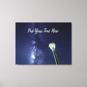 Sterrennacht Milky Way Galaxy Stars Sky Canvas Afdruk