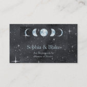 Sterrennacht Moon Phases Trouwregister Informatiekaartje (Voorkant)