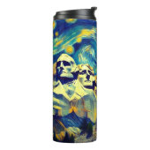 Sterrennacht Mt. Rushmore South Dakota Thermosbeker (Gedraaid links)