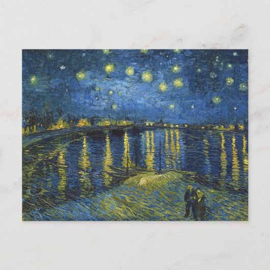 Sterrennacht op de Rijn door Vincent van Gogh Briefkaart (Voorkant)