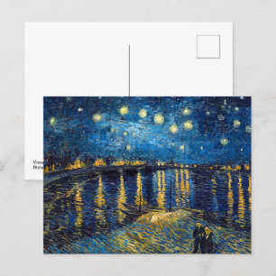 Sterrennacht op de Rijn Van Gogh Briefkaart
