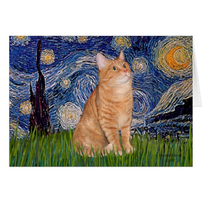 Sterrennacht - Oranje tablet 46 (Voorkant Horizontaal)