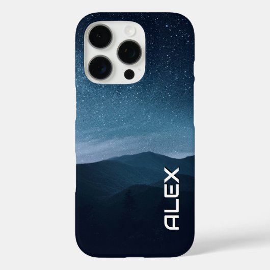 Sterrennacht over bergketen Case-Mate iPhone case (Achterkant)