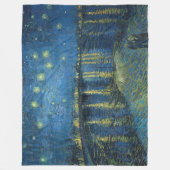 Sterrennacht Over de Rhône (1888) Vincent van Gog Fleece Deken (Voorkant)