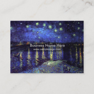 sterrennacht over de rhone 1890,Van Gogh Visitekaartje