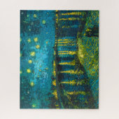 Sterrennacht Over de Rhône door After Van Gogh Legpuzzel (Verticaal)