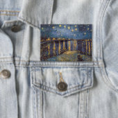Sterrennacht over de Rhône door Vincent van Gogh Button (Insitu)