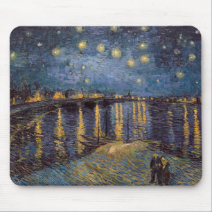 Sterrennacht over de Rhône door Vincent van Gogh Muismat
