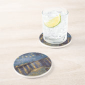 Sterrennacht over de Rhône door Vincent van Gogh Zandsteen Onderzetter (Zijkant)