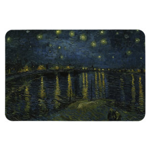 Sterrennacht over de Rhône, olieverfschilderij Van Magneet