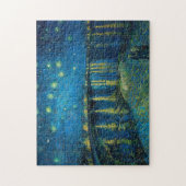 Sterrennacht over de Rhône | Vincent Van Gogh Legpuzzel (Verticaal)